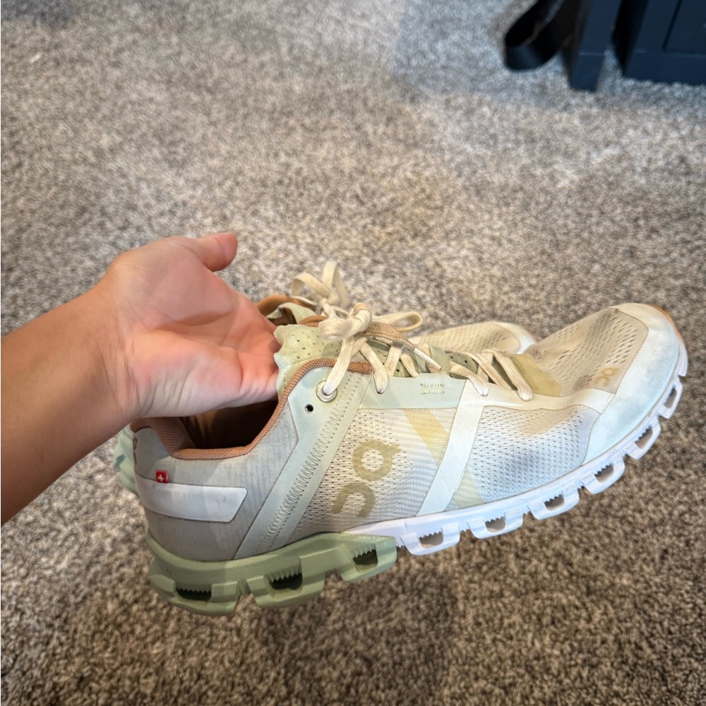 On Running Light Beige Athletic Shoes